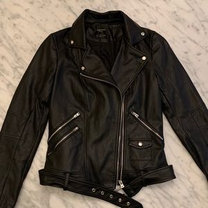 FAUX LEATHER JACKET
